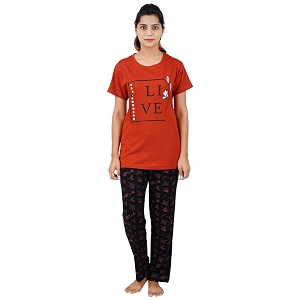 Buy That Trendz Womens Navy Cotton Printed