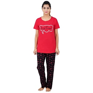 Buy That Trendz Womens Navy Cotton Printed