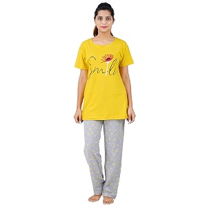 Buy That Trendz Womens Navy Cotton Printed
