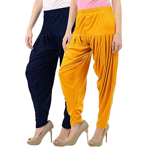 buy that trendz womens patiala pants combo pack of 2 viscose dhoti patiyala salwar harem bottoms pants