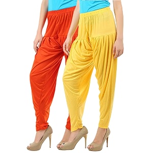 buy that trendz women39s relaxed fit cotton harem bottoms pants 120d2-orng combo 2 patiala yelw_orange yellow_xxx-large