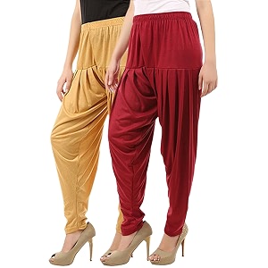 buy that trendz womens viscose dhoti patiyala salwar harem bottoms pants