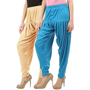 buy that trendz women39s relaxed fit cotton harem bottoms pants 107d2-lskn combo 2 patiala turq_light skin turquoise_xxx-large