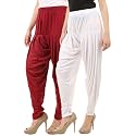 Buy That Trendz Women's Relaxed Fit Viscose Dhoti Patiyala Salwar Harem Bottom Pants