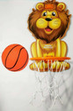 Buyab factory Tiger Adjustable Basket Ball Kit with Hanging Board Stand for Kids (Color -Multi ) Board May Vary. 1 sat Basketball Basketball