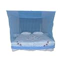 Buyagian Mosquito Net Canopy for Bedroom | Breathable Fine Net for Insect Shield | Foldable Travel-Friendly Net for Bed with Special Quality Mesh for Daily Use, Blue, 3x6.5FT