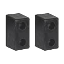 Buyers Products B6000L Molded Rubber Bumper Set, 3-1/2 x 3-1/2 x 6 Inch Tall, Heavy-Duty Rectangular Rubber Bumpers for Truck and Trailer Protection, Compression-Molded, Durable, Pack of 2