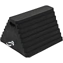 Buyers Products WC1086 Rubber Wheel Chock with Chain Eye, 10x8x6 Inch
