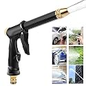 BUYERZONE High Pressure Water Spray Gun Nozzle for Car,Bike,Gardenening,Plants | Car Washer &amp; Water Hose Nozzle Pipe Connector Outdoor, Dust Removal Jet Sprayer Trigger Gun for Pressure Washer Booster