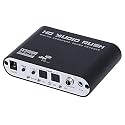 5.1 Channel HD Audio Rush, Digital Sound Decoder Converter, Optical SPDIF Coaxial Dolby AC3 DTS Stereo(R/L) to 5.1CH Analog Audio Black
