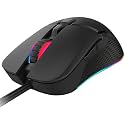 Fire Gaming Mouse with Customizable 6 RGB Lighting Mode, 7 Programmable Buttons, Gaming Grade Sensor, 6400 dpi Tracking | Wired Gaming Mouse with RGB & Driver Customization for PC
