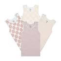 Buyless Fashion Tank Tops for Girls- Sleeveless Cami Tanks Cotton Undershirts for Dance Gymnastics Kids Toddler Size (4 Pack)
