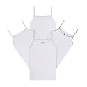 Buyless Fashion Tank Tops for Girls- Sleeveless Cami Tanks Cotton Undershirts for Dance Gymnastics Kids Toddler Size (4 Pack)