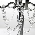 Buyme 5Meter/Lot 14Mm Clear Crystal Octagon Beads Garlands for Chandelier Parts, Wedding and Home Decoration Accessies