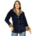 Buynewtrend Velvet Winter Coat Women Jacket With