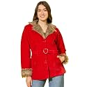 Buynewtrend Velvet Winter Coat Women Jacket With
