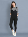BuyNewTrend Women Black, White Dungaree