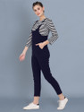 BuyNewTrend Women Dark Blue Dungaree
