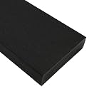 BuyPlastic Tangent Poly Lumber - Black, 2x4 (1.5" x 3.5"), 72" Length - HDPE Plastic Board for Outdoor Furniture and More