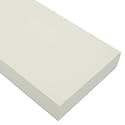 BuyPlastic Tangent Poly Lumber - Bright White, 1x6 (0.75" x 5.5"), 36" Length - HDPE Plastic Board for Outdoor Furniture and More