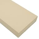 BuyPlastic Tangent Poly Lumber - Ivory, 2x4 (1.5" x 3.5"), 72" Length - HDPE Plastic Board for Outdoor Furniture and More