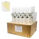 BuyRegisterRolls 2 Ply Carbonless Rolls (500 Rolls) 3 X 95 Feet Carbonless White/Canary Kitchen Printer Paper Rolls With Solid Tube Core