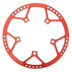buyweek bike chainring 56t 130bcd chainring aluminum alloy bicycle chainwheel folding bike chainring with safe guard plate