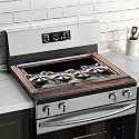 BVBOX Electric Stove Top Cover 28"x20", Glass Cooktop Protector Mat with Hanging Loops, Washable Absorbent Kitchen Dish Drying Mat for Countertop, Coffe Corner, RV