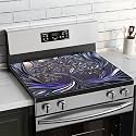 BVBOX Electric Stove Top Cover 28"x20", Glass Cooktop Protector Mat with Hanging Loops, Washable Absorbent Kitchen Dish Drying Mat for Countertop, Coffe Corner, RV