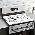BVBOX Stove Top Cover for Electric Stove 28"x20", Cooktop Glass Stove Top Covers Washable Decorative Stove Protector Mat for Home Kitchen Cooktops