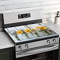 BVBOX Stove Top Cover for Electric Stove 28"x20", Cooktop Glass Stove Top Covers Washable Decorative Stove Protector Mat for Home Kitchen Cooktops