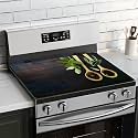 BVBOX Stove Top Cover for Electric Stove 28"x20", Cooktop Glass Stove Top Covers Washable Decorative Stove Protector Mat for Home Kitchen Cooktops