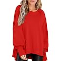 BWQ Womens Oversized Sweatshirt Crewneck Long Sleeve