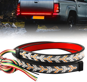 bxtremez turn signal tail brake light strip 5 function trunk flexible led strip light-06 car fancy lights