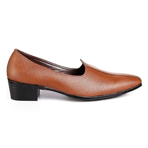 bxxy men39s 2 inch heel height increasing traditional slip-on punjabi jutti nagra