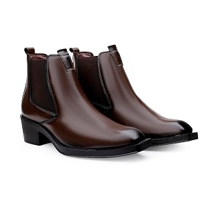 BXXY Mens Faux Leather Material Casual Formal