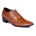 BXXY TAN Height Increasing British Full Brogue