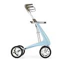 byACRE Carbon Ultralight Rollator Walker - World's Lightest Carbon Rollator - Only 10.6 lbs | Indoor and Outdoor Use | Foldable with seat and Easy to Travel with (Morning Blue, Wide Track)