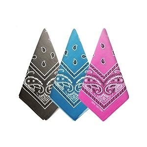 bycc bynn 3 pack 100 cotton paisley pattern bandanas face mask square scarf headwear s- 3 pack-gradient 2