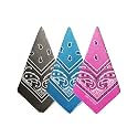 Bycc Bynn 3 Pack 100% Cotton Paisley Pattern Bandanas Face Mask Square Scarf Headwear (S- 3 Pack-Gradient 2)