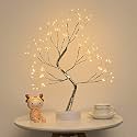 Byncceh 108LED Firefly Tree Lights - DIY Artificial Bonsai Tree Lamp, USB/Battery-Powered Touch Switch Warm Fairy Lights for Christmas Party Home Decoration (Warm White Light)