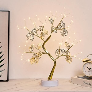 byncceh 72led lighted leaf tree-diy artificial bonsai tree lightsusbbattery-powered touch switchwarm fairy lights tree lamp for christmas party home decoration warm white light