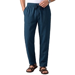 byng cotton loose fit pyjama for men  pure cotton  elasticated waistband  casual style  nightwear for men  lounge pants