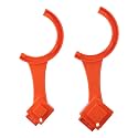 BYOBYO RV Sewer Hose Fitting Wrench,Multi-Purpose Universal Tool Sewer Cleanout Cap Plug Wrench for Most 3-Inch and 4-Inch Male/Female Camper Sewer Caps, Orange