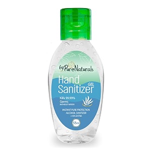 bypurenaturals 72 isopropyl alcohol ipa based antibacterial instant pocket hand sanitizer gel 50ml  10 free