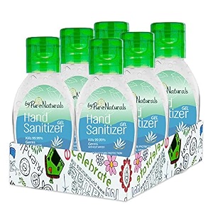 bypurenaturals 72 isopropyl alcohol pocket hand sanitizer gel 50ml  10 free - pack of 6