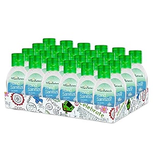 bypurenaturals 72 isopropyl alcohol pocket hand sanitizer gel 50ml - pack of 24
