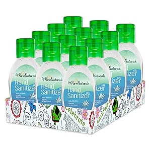 bypurenaturals 72 isopropyl alcohol pocket hand sanitizer gel 50ml  10 free - pack of 12