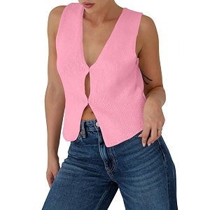 BZB Sweater Vest Women 2025 Summer Basic
