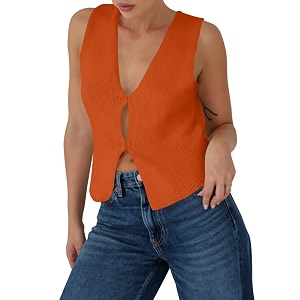 BZB Sweater Vest Women 2025 Summer Basic